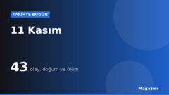 Tarihte Bugün 11 Kasım: Bugün Ne Oldu? 11 Kasım Doğan ve Ölen Ünlüler