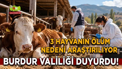 Burdur Valiliği duyurdu! 3 Hayvanın ölüm nedeni araştırılıyor
