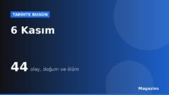 Tarihte Bugün 6 Kasım: Bugün Ne Oldu? 6 Kasım Doğan ve Ölen Ünlüler