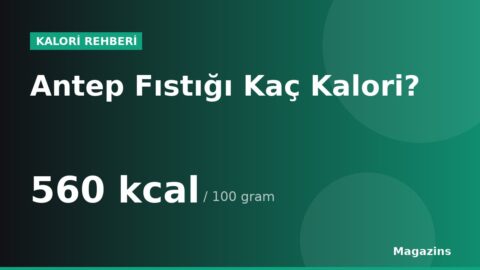Antep Fıstığı Kaç Kalori? 100 Gram ve 1 Porsiyon Antep Fıstığı Besin Değerleri