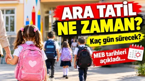 Ara tatil tarihi belli oldu mu? Ara tatil ne zaman? Hangi tarihte başlayacak?