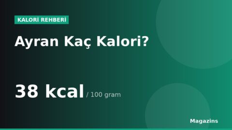 Ayran Kaç Kalori? 100 Gram ve 1 Porsiyon Ayran Besin Değerleri