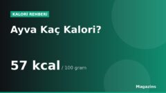Ayva Kaç Kalori? 100 Gram ve 1 Porsiyon Ayva Besin Değerleri