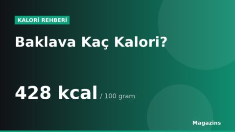 Baklava Kaç Kalori? 100 Gram ve 1 Porsiyon Baklava Besin Değerleri