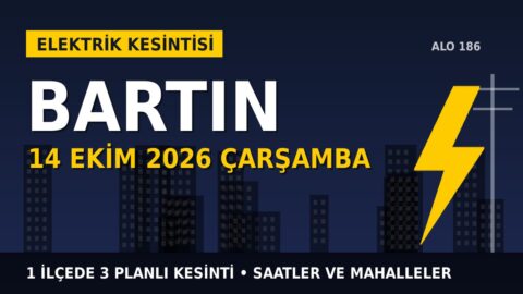 Bartın elektrik kesintisi 14 Ekim Çarşamba: BAŞKENT EDAŞ saatleri açıkladı, hangi ilçelerde elektrik yok?