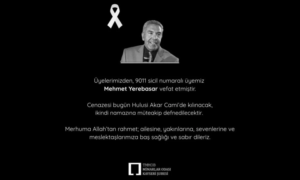 Başkan Yardımcısı Mehmet Yerebasar
