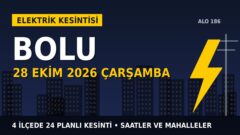 Bolu elektrik kesintisi 28 Ekim Çarşamba: SEDAŞ saatleri açıkladı, hangi ilçelerde elektrik yok?