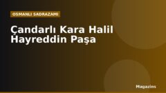 Çandarlı Kara Halil Hayreddin Paşa Kimdir? Hayatı, Sadrazamlığı ve Dönemin Önemli Olayları