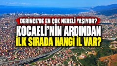 Derince’de en çok nereli yaşıyor? Kocaeli’nin ardından ilk sırada hangi il var?