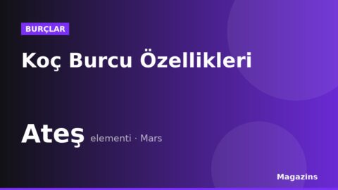 Koç Burcu Özellikleri: Koç Burcunun Elementi, Uğurlu Sayısı ve Uyumlu Burçları
