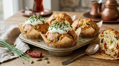 Kuru Domatesli Zeytinli Muffin Tarifi nedir? İşte ayrıntılar