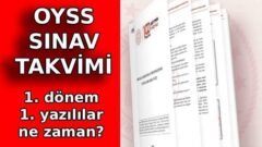 OYSS SINAV TAKVİMİ VE KILAVUZU 2026 YAYINLANDI: Ortak Yazılı Sınav Sistemi OYSS nedir? 1. dönem 1. yazılılar ne zaman? 6, 7, 8, 9, 10, 11. sınıf OYSS sınav tarihleri