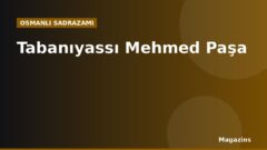 Tabanıyassı Mehmed Paşa Kimdir? Hayatı, Sadrazamlığı ve Dönemin Önemli Olayları